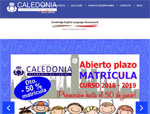 Tablet Screenshot of caledoniaingles.com